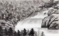 张大千水墨山水画图片